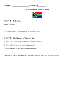 File - Apartheid Webquest
