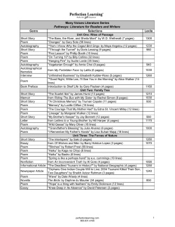 Lexile Levels - Perfection Learning