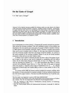 On the Game of Googol