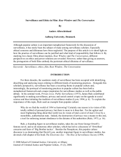 Surveillance and Ethics in Film: Rear Window and The Conversation