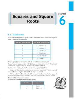 Squares and Square Roots