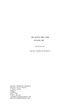 Bloody Mary Episode One Script