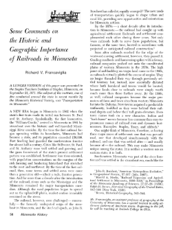 Some comments on the historic and geographic importance of