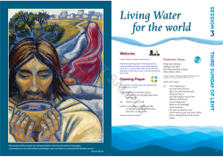 Living Water for the world