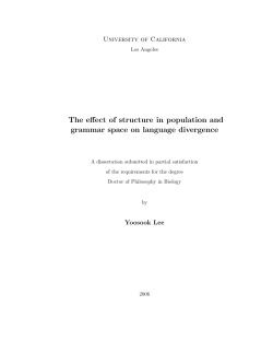 The effect of structure in population and grammar space on