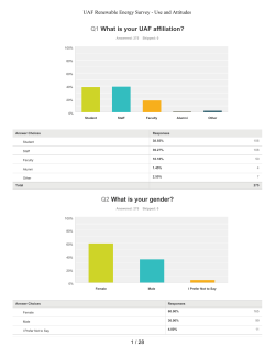 SurveyMonkey Analyze - Export - University of Alaska Fairbanks