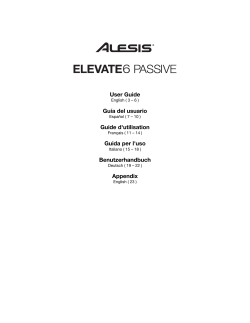 Elevate 6 Passive User Guide