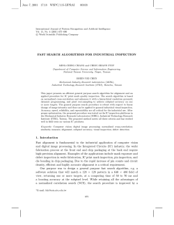 June 7, 2001 17:18 WSPC/115-IJPRAI 00103 FAST SEARCH