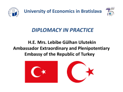 DIPLOMACY IN PRACTICE
