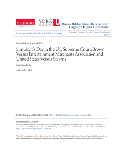 Simulacra`s Day in the US Supreme Court