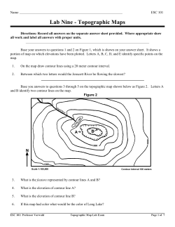 Lab Nine - Topographic Maps