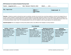 Grade Level: 6 SL.6.4: Present claims and findings, sequencing