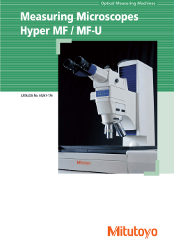 Measuring Microscopes Hyper MF / MF-U