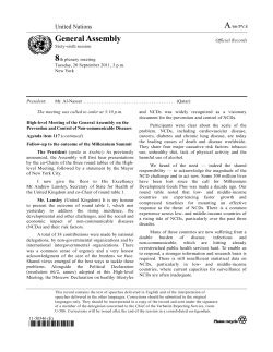 General Assembly - World Health Organization