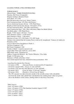 LEANING TOWER of PISA INFORMATION TOWER