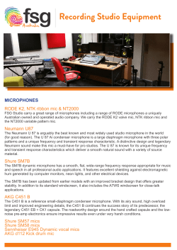 For detailed equipment information, please click here.