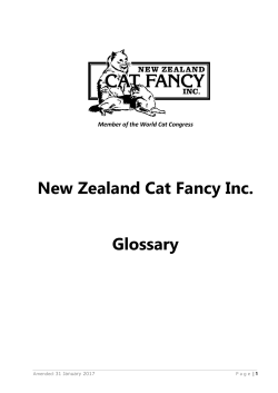 Shows - New Zealand Cat Fancy