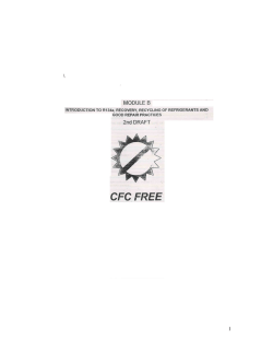 Booklet For CFC Free Refrigerants "Module B"