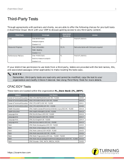 QuickDoc-UNIFY-Third-Party Tests