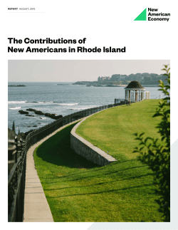 The Contributions of New Americans in Rhode Island