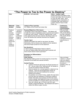 The Power to Tax Is the Power to Destroy