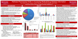 methods - Rutgers Pharmaceutical Industry Fellowships