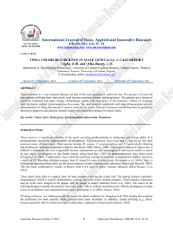 tinea cruris resurgence in male genitalia: a case report