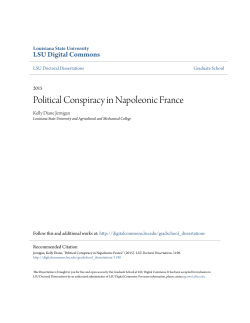 Political Conspiracy in Napoleonic France