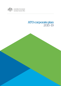 ATO corporate plan 2015 – 19