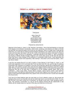 FREDDY vs. JASON vs. ASH #1 COMMENTARY