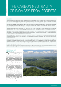 The CarBON NeuTralITy Of BIOmaSS frOm fOreSTS