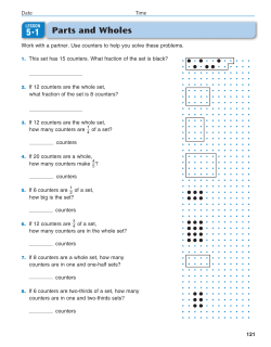Unit 5: Fractions, Decimals, and Percents