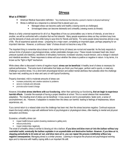 Stress - Campbell University