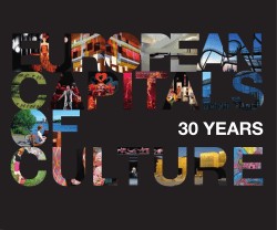 European Capitals of Culture 30 Years