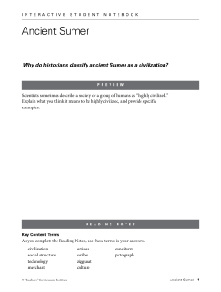 Ancient Sumer - iBlog Teacher Websites