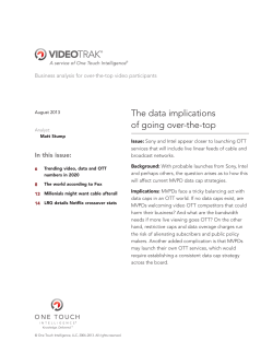 The data implications of going over-the-top