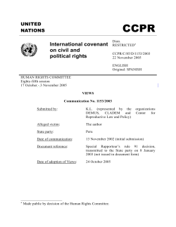 Final Decision - Center for Reproductive Rights