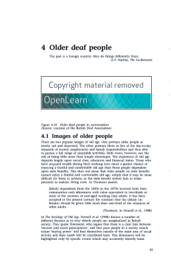 4 Older deaf people - The Open University