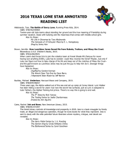 2016 texas lone star annotated reading list