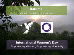 Iracambi International Women`s Day