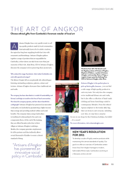 Read the article - Artisans Angkor