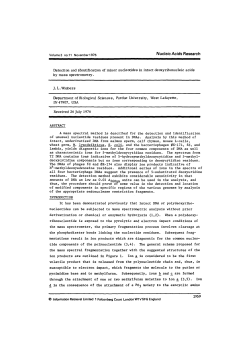 Detection and identification of minor nucleotides in intact