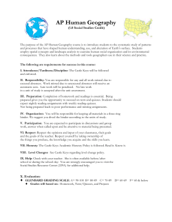 AP Human Geography - Glenbard West High School