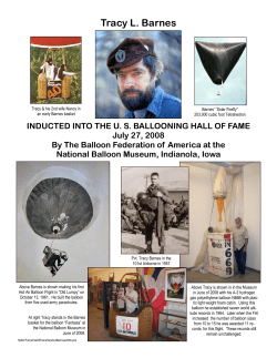 Tracy L. Barnes - National Balloon Museum