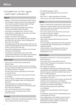 Africa - Pearson Schools and FE Colleges