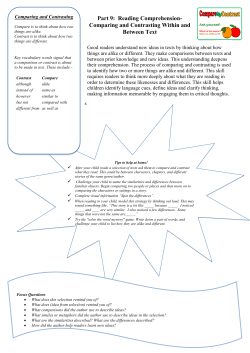 Compare and contrast