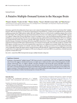 A Putative Multiple-Demand System in the Macaque Brain