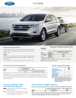 2016 Ford Edge Trailer Towing Selector