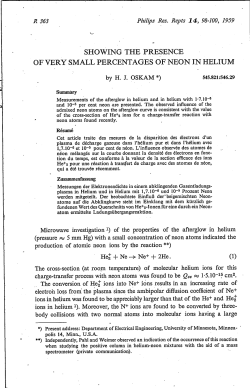 showing the presence of very small percentages of neon in