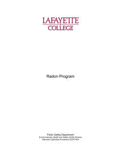Radon Program - Public Safety